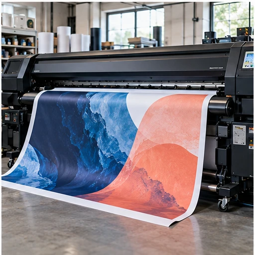 Illustrative example of large-format printing